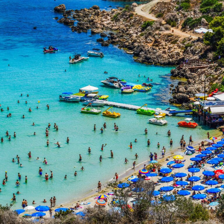 Strand mit Wasser Attraktionen
